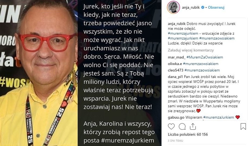 Mocne apele ludzi kultury i najbliższych prezydenta Adamowicza o WOŚPIE. „Jurku, zmień swoją decyzję i graj z nami dalej!”