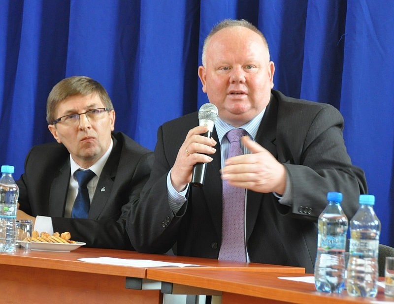 W debacie wzięli udział między innymi starosta Bogdan Soboń...