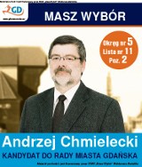 Andrzej Chmielecki, kandydat do Rady Miasta Gdańska