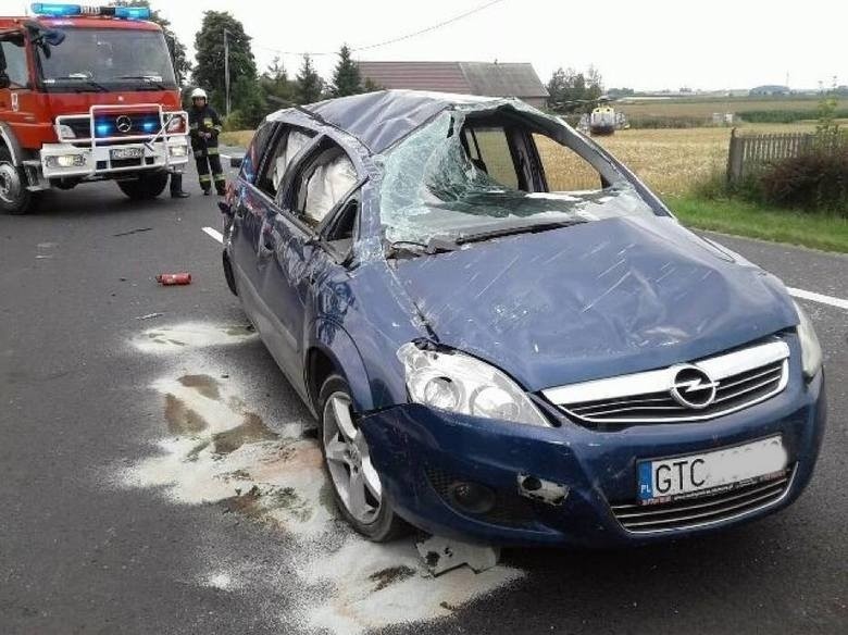 Jedna osoba została poszkodowana w wyniku wypadku, do...