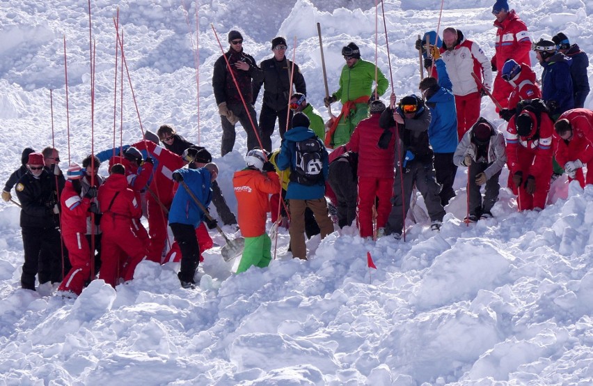 Akcja ratunkowa w Tignes