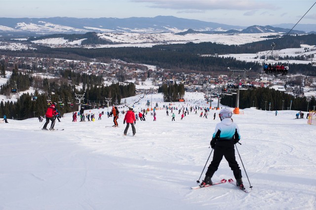Na zdjęciu: jazda na nartach w Białce Tatrzańskiej.