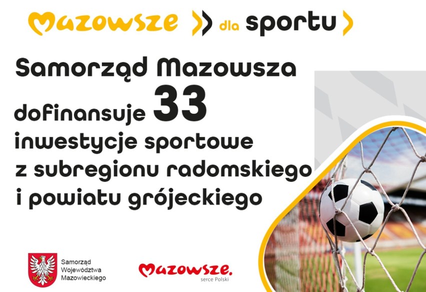 Mazowsze dla sportu. Radni województwa przyznali ponad 190 tysięcy złotych na rozwój bazy sportowej w powiecie białobrzeskim. Zobacz, na co