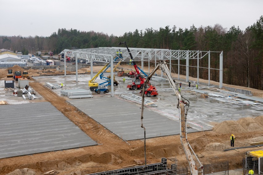 Budowa nowej hali w Druteksie