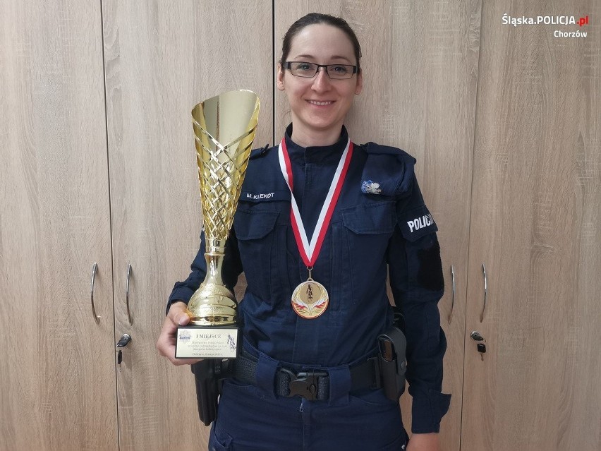 Policjantka z Chorzowa - Martyna Klekot - została mistrzynią...
