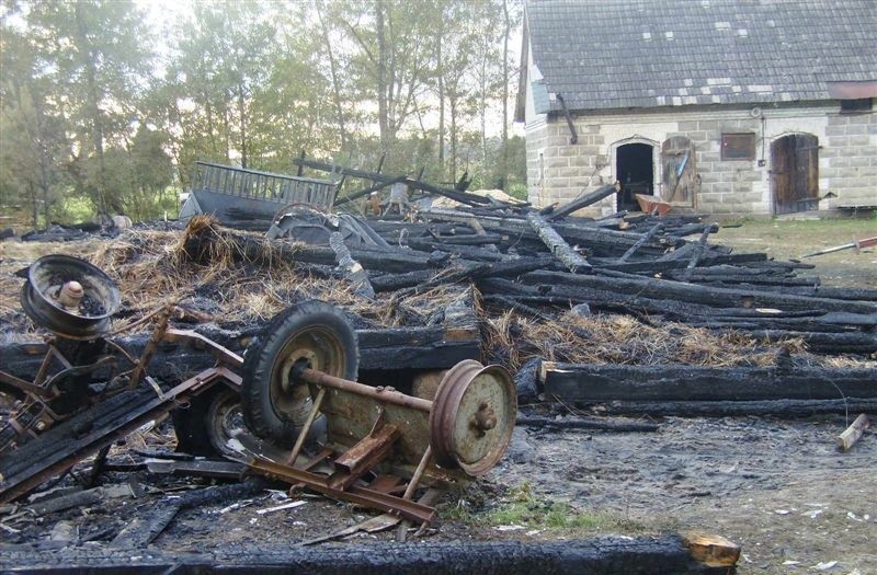 Pożar stodoły w Bandysiach
