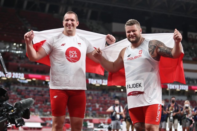 03.08.2021 japonia tokioigrzyska olimpijskie letnie lekkoatletyka rzut mlotem mezczyzn finaln/z wojciech nowicki pawel fajdekolimpiada tokio 2020 igrzyska biegipawel relikowski / polska press