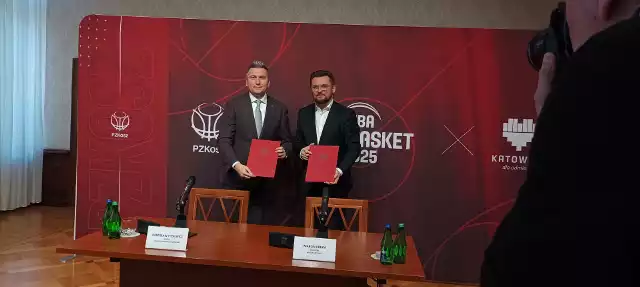 2.03.2023. Podpisanie listu intencyjnego na organizację EuroBasketu 2025 w Katowicach.
