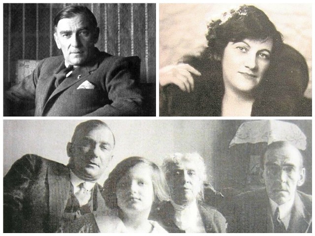 Karol Szymanowski i Stanisława Szymanowska. Na dole od lewej: Karol Szymanowski, Krystyna Grzybowska, Anna Szymanowska i Feliks Szymanowski.