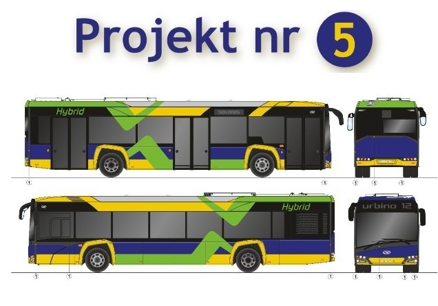 Jak pomalować nowe autobusy? Zobacz 5 propozycji i zagłosuj
