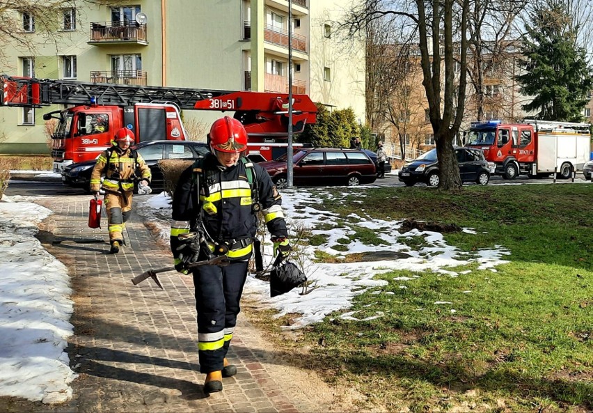 Tarnobrzeg. Pożar instalacji elektrycznej w mieszkaniu (ZDJĘCIA)