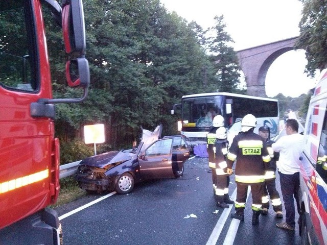 Tragiczny wypadek w Buszkowie. Zdjęcie dzięki uprzejmości OSP KSRG Mąkowarsko