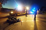 Wypadek w Woli Błędowskiej, gm. Baranowo. Zderzenie samochodu z motocyklem. 22.05.2020. Zdjęcia