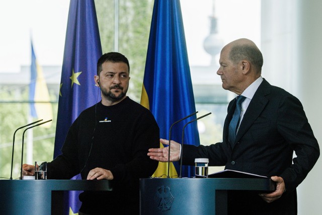 Prezydent Ukrainy przebywa z wizytą w Berlinie. Spotkał się z kanclerzem Niemiec