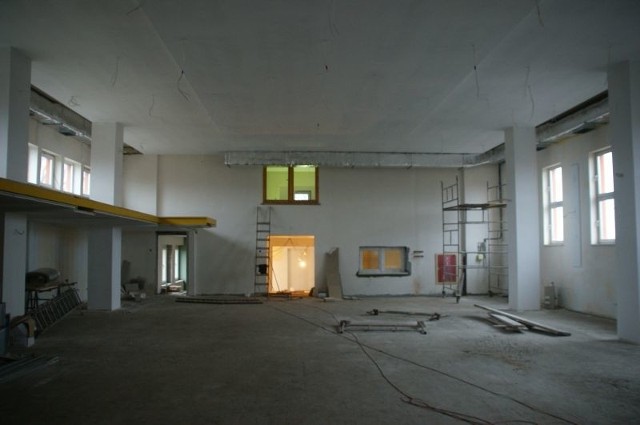 Nowa sala widowiskowa w Rudnikach w budowie.