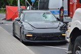 Śmiertelny wypadek w Bujnach pod Piotrkowem. Kierowca porsche potrącił rowerzystę [ZDJĘCIA]