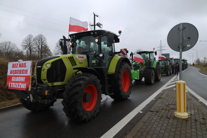Protest rolników w Szczecinku.