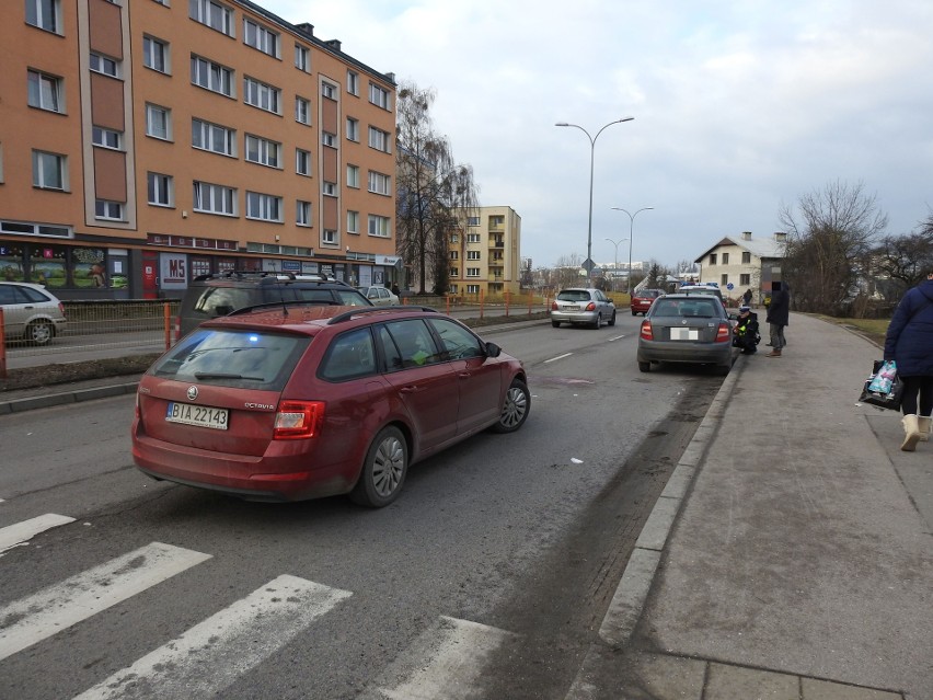 Wypadek na ul. Żabiej w Białymstoku