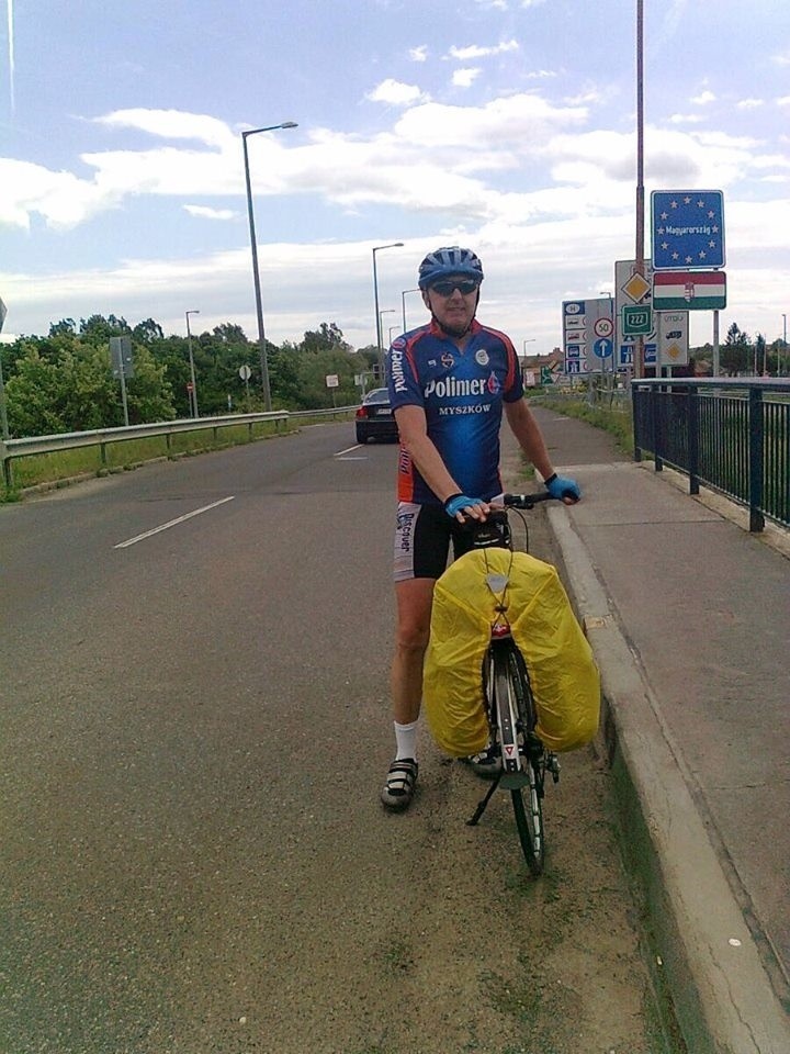 Rowerzysta z Myszkowa w dwanaście dni przejechał z Myszkowa...