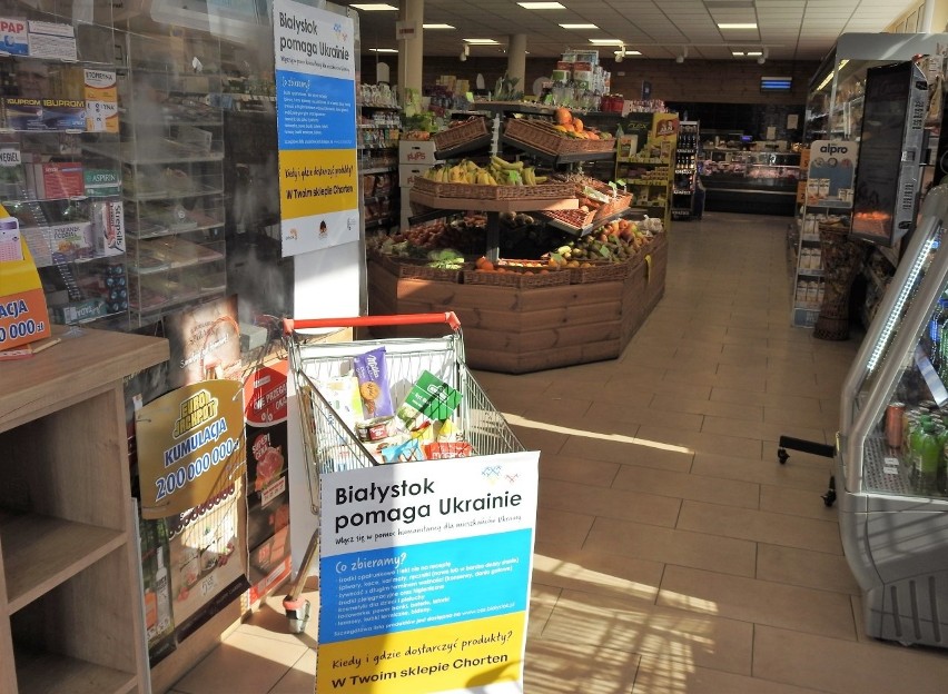 Podlaskie firmy. Mieszkańcy mogą pomagać Ukraińcom w sklepach Grupy Chorten