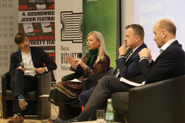 Spotkanie w ramach Dialogu Obywatelskiego z Elżbietą Bieńkowską, Marcinem Korolcem i Arkadiuszem Chęcińskim w Sosnowcu