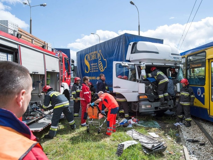 Wypadek na pl. Skalskiego w Toruniu