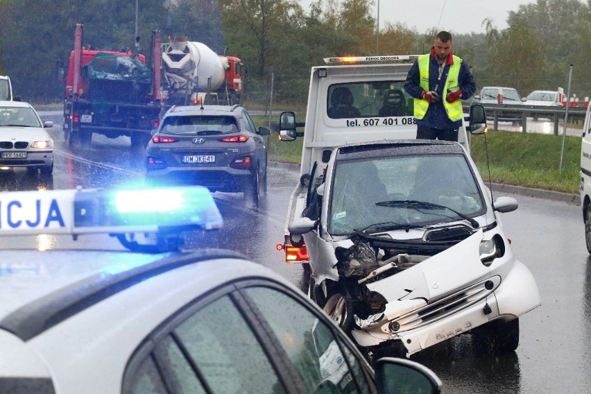 Wypadek na ul. Szczecińskiej we Wrocławiu