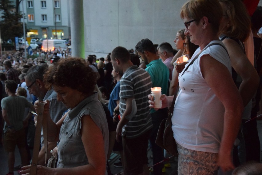 Czwartkowy protest przed Sądem Okręgowym w Katowicach