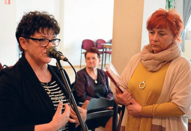 Stanisława Rak-Lisowska i Wanda Beker z MGOPS Złocieniec