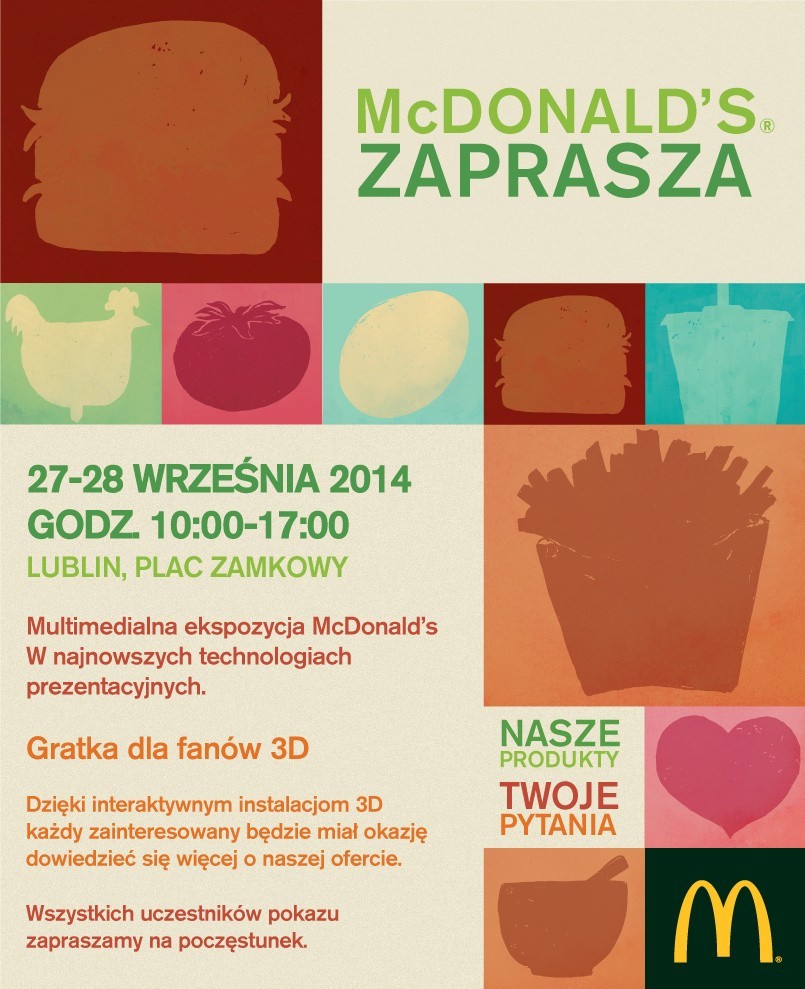 Multimedialna ekspozycja McDonald’s w Lublinie. Jakość w 3D!