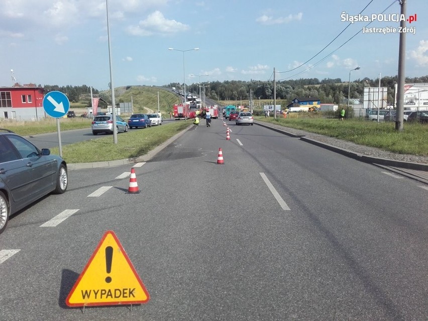 Śmiertelny wypadek motocyklisty w Jastrzębiu-Zdroju ZDJĘCIA