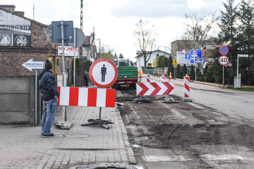 Przebudowa ulicy Grunwaldzkiej rozpoczęła się w kwietniu...
