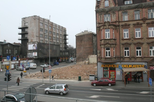 Teren po wyburzonej kamienicy Seiferta w Katowicach