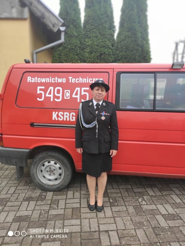 Barbara Grontkowska, nowa prezes zarządu OSP w gminie Tuchola