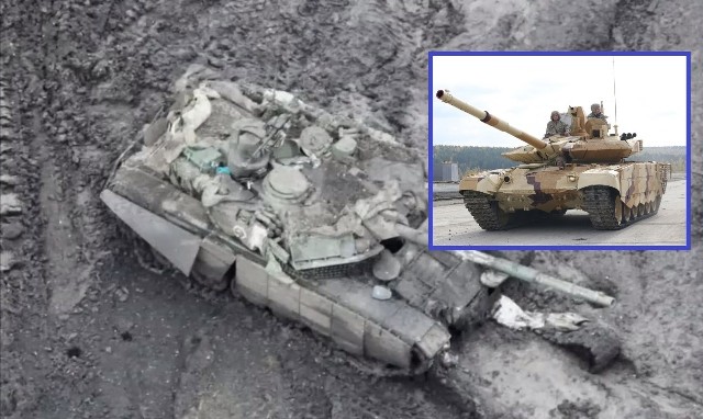 Ukraińska armia zniszczyła najnowocześniejszy rosyjski czołg.