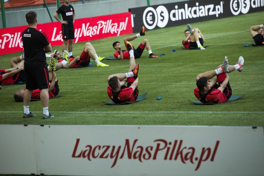 Trening reprezentacji Polski przed meczem z Litwą