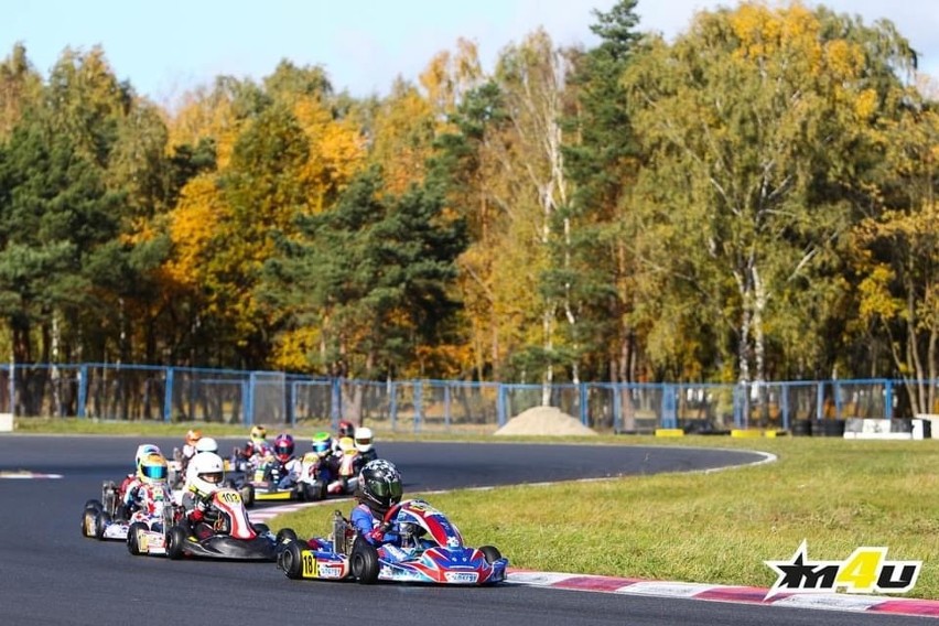 Franciszek Belusiak ze Staszowa na podium kartingowych Mistrzostw Rotax Max Challange w Poznaniu [ZDJĘCIA]