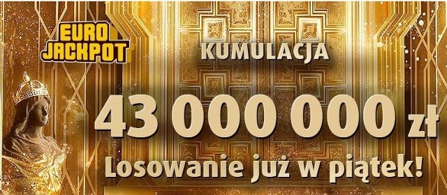 EUROJACKPOT WYNIKI 14.12.2018. Losowanie loterii Eurojackpot 14 grudnia 2018. Do wygrania jest 43 mln zł [wyniki, zasady]