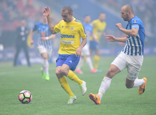 02.05.2017 warszawafinal pucharu polski pomiedzy lech poznan a arka gdynia rozegrany na stadionie narodowym w warszawienz- marcus da silva / lukasz tralka fot.bartek syta / polska press