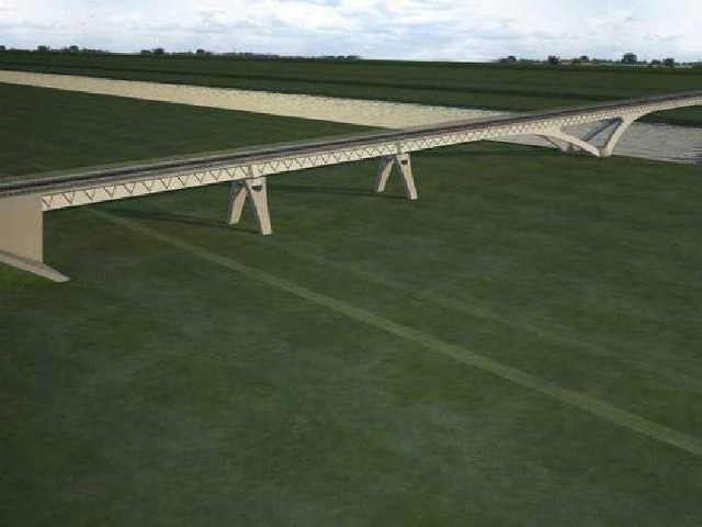 Taką koncepcję nowej przeprawy mostowej przez Wisłę przedstawiło konsorcjum Schuessler. Budowa mostu może rozpocząć się już w przyszłym roku.