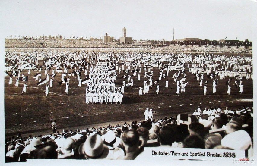 Niemieckie Święto Sportu, Stadion Olimpijski, Wrocław, 1938....