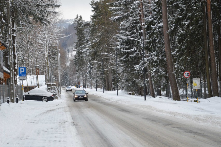 Zakopane zasypane. Po wichurze przyszedł śnieg [ZDJĘCIA]