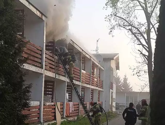 W piątek rano doszło do pożaru budynku przy hotelu Jard w Wasilkowie