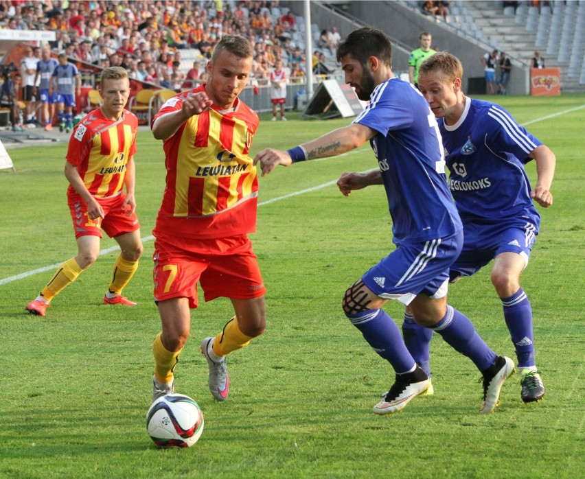 03.08.2015, kielce, korona kielce - ruch chorzow. fot...