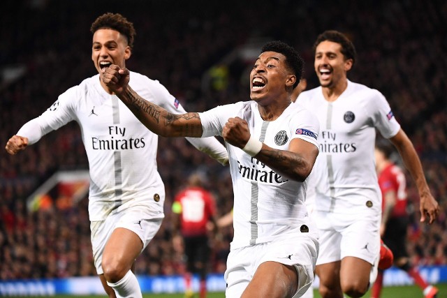 Tak cieszyli się piłkarze PSG na Old Trafford