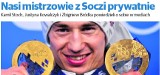 Dziś z DZ dodatek na igrzyska w Soczi: Stoch, Kowalczyk, Bródka - jacy są prywatnie? [POLECAMY]