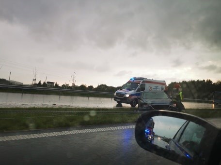 Wypadek na drodze S6 koło Koszalina