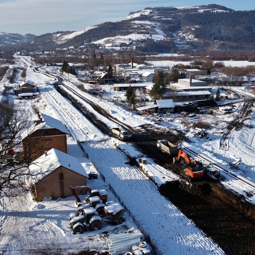 W Marcinkowicach prace przy linii kolejowej
