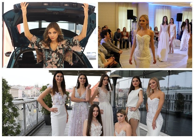 Kandydatki do tytułu Miss Podlasia 2019 uczestniczyły w dwóch pokazach prezentujących suknie dwóch białostockich projektantek.