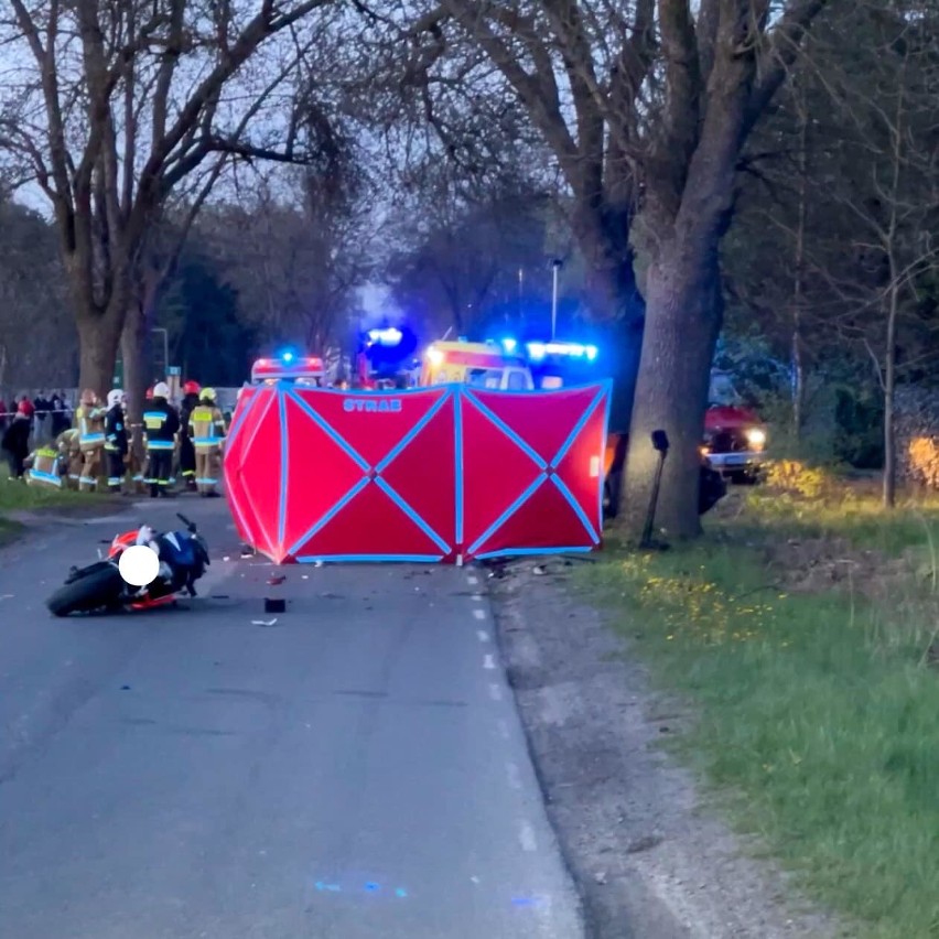 Wypadek motocyklistów w Aleksandrowie Łódzkim...